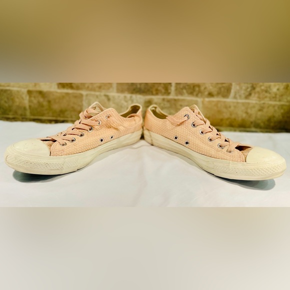 Women's Converse Chuck Taylor All Star Snakeskin-Woven Sneakers Pink Sz 10 - Picture 4 of 12